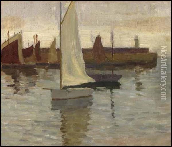 The Sailboat Oil Painting - Helen Galloway Mcnicoll