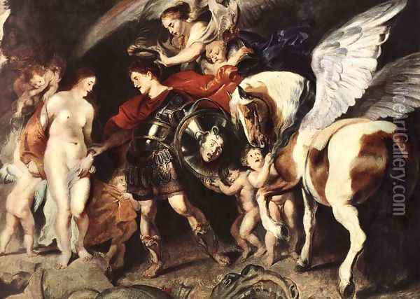 Perseus And Andromeda Oil Painting - Peter Paul Rubens
