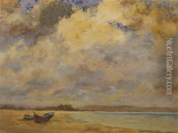 Stranded Oil Painting - Percival Leonard Rosseau