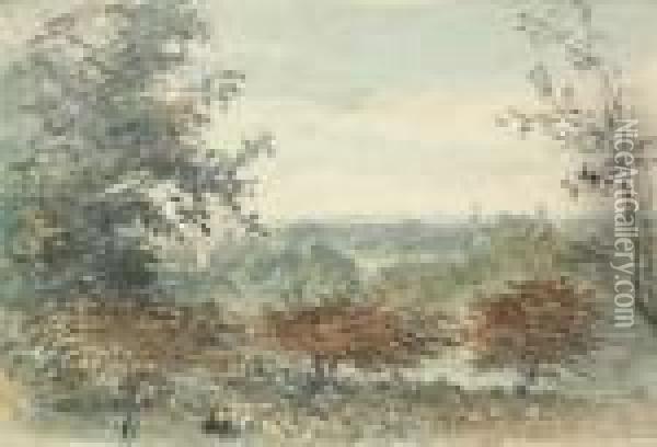 In Richmond Park Oil Painting - John Constable