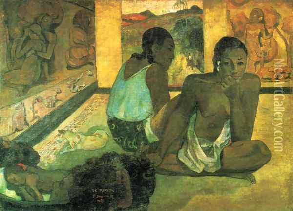The dream Oil Painting - Paul Gauguin