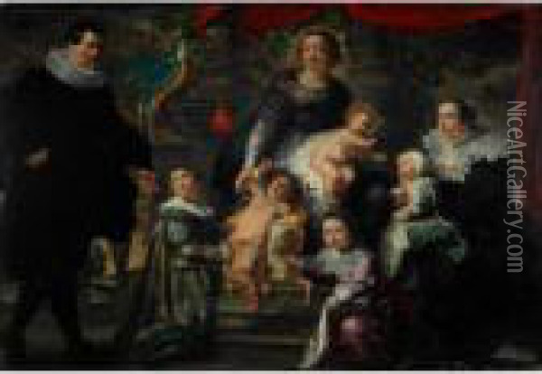The Family Oil Painting - Peter Paul Rubens