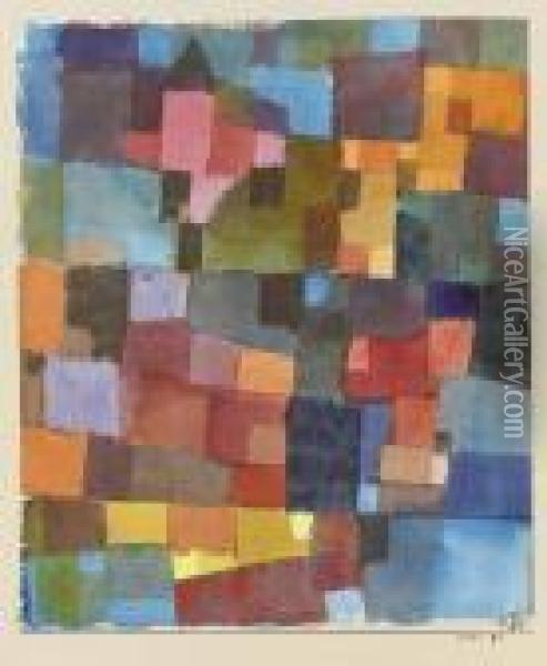 Raumarchitekturen Oil Painting - Paul Klee