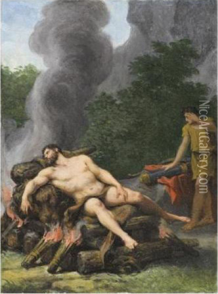 Scene Mythologique Oil Painting - Jean-Baptiste Regnault