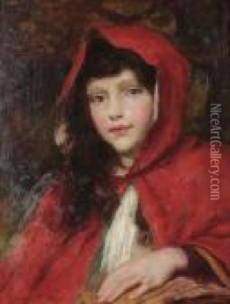 Little Red Riding Hood Oil Painting - Georges Sheridan Knowles