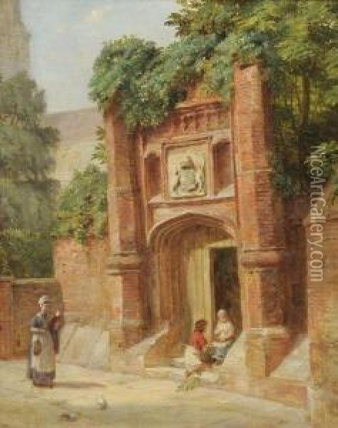 La Porte De Wolseys The Wolseys's Gate Oil Painting - Alfred Morgan