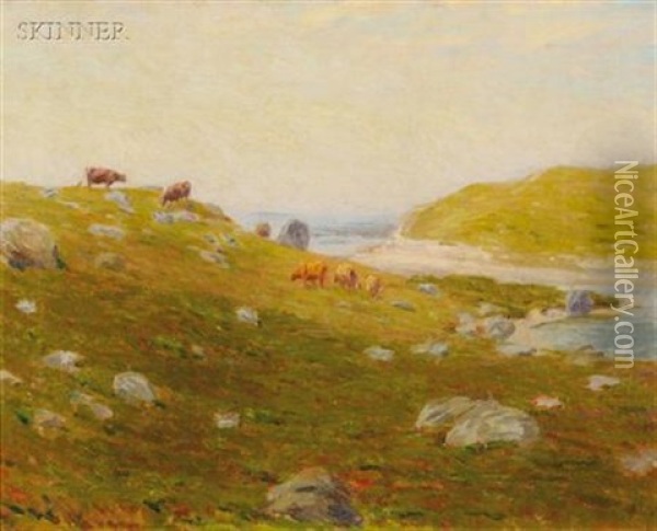 Pasture By The Shore Oil Painting - Charles Henry Hayden