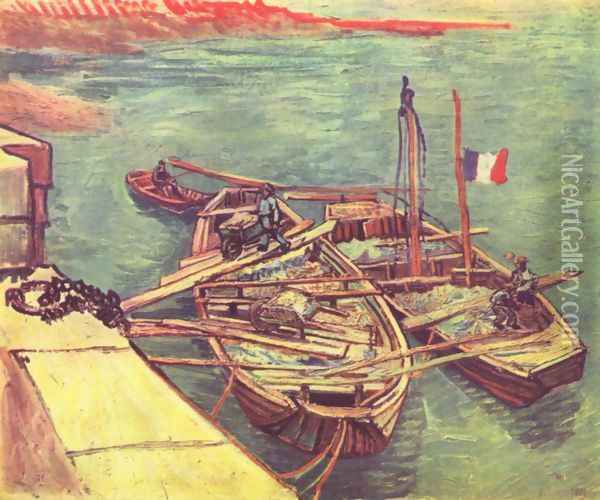 boats Oil Painting - Vincent Van Gogh