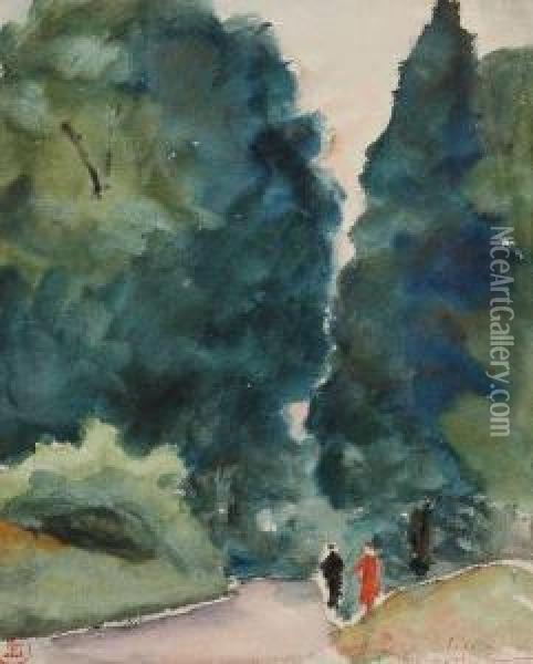 La Promenade Oil Painting - Sonia Lewitska