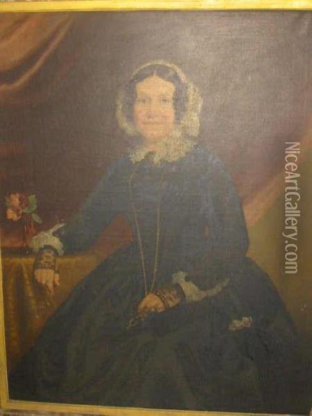 Portrait Of Agnes Williamson Oil Painting - William Bell Scott
