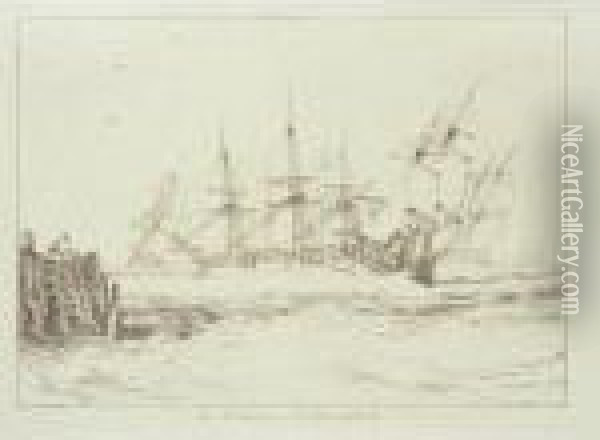 Liber Studiorum: The Mildmay Sea-piece Oil Painting - Joseph Mallord William Turner