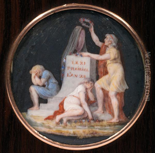 Allegorie Aux Victimes De La Terreur Oil Painting - Piat Joseph Sauvage