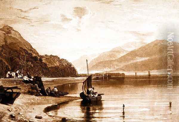Inverary Pier, 1859-61 Oil Painting - Joseph Mallord William Turner