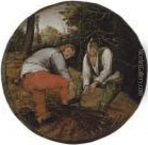 The Wood Cutters Oil Painting - Pieter The Younger Brueghel