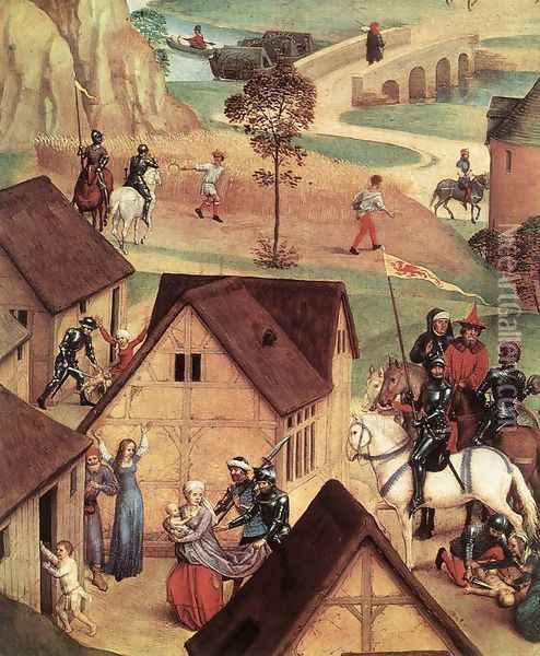 Advent and Triumph of Christ (detail-1) 1480 Oil Painting - Hans Memling
