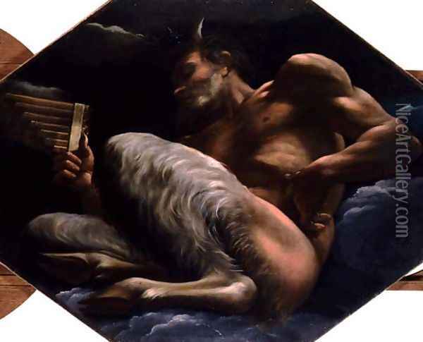 Pan, c.1592 Oil Painting - Annibale Carracci