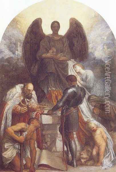 The Angel of Death Oil Painting - George Frederick Watts