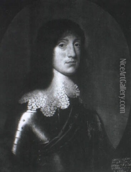 Portarit Of A Palatine Prince, Said To Be Charles Ludovic Oil Painting - Gerrit Van Honthorst