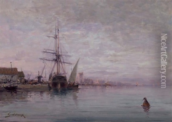 Limanda Yelkenli Oil Painting - Emile Godchaux