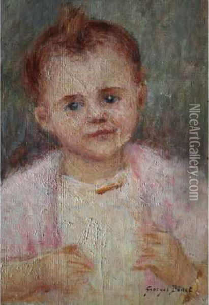 Portrait D'enfant Oil Painting - Georges Binet