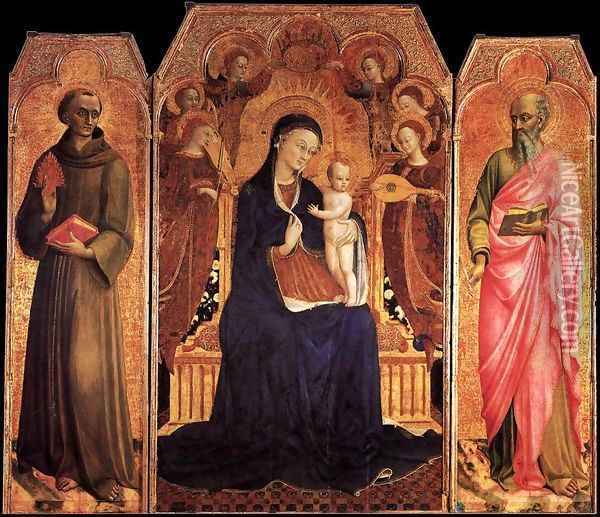 Virgin and Child with Saints 1437-44 Oil Painting - Stefano Di Giovanni Sassetta