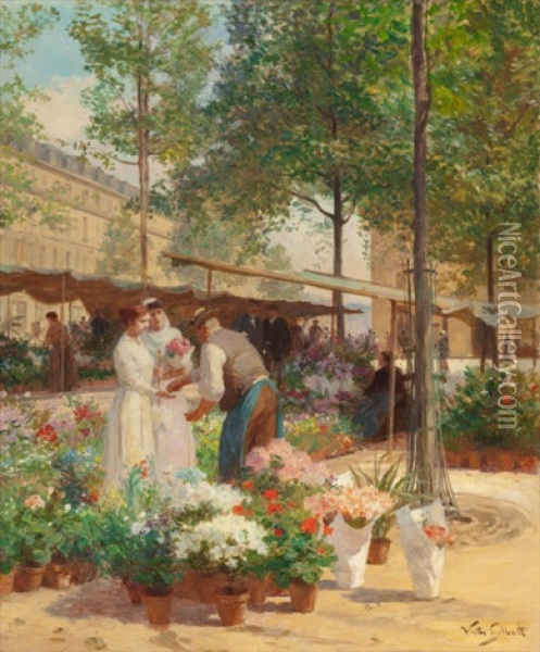 Paris, Place De La Republique Oil Painting - Victor Gabriel Gilbert