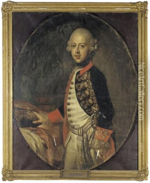 Portrait Of Duke Maximilian Julius Leopold Of Brunswick And Luneburg, Brother Of Duke Karl Ii Of Brunswick Oil Painting - Johann Heinrich Schroeder