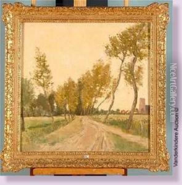 Le Chemin Arbore Oil Painting - Charles Houben