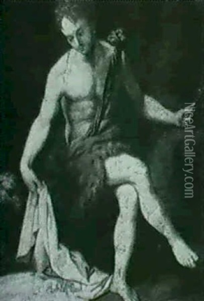 Saint John The Baptist In The Wilderness Oil Painting -  Bronzino