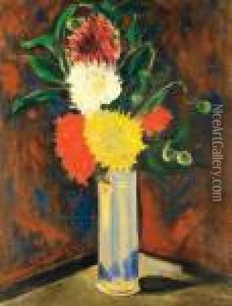 Still Life With Flowers Oil Painting - Henri Epstein