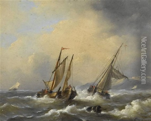 Marine Oil Painting - Gerard Van Der Laan