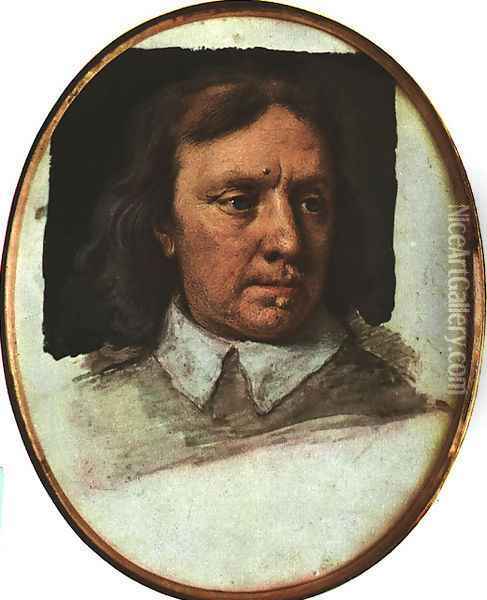 Portrait of Oliver Cromwell 1657 Oil Painting - Samuel Cooper