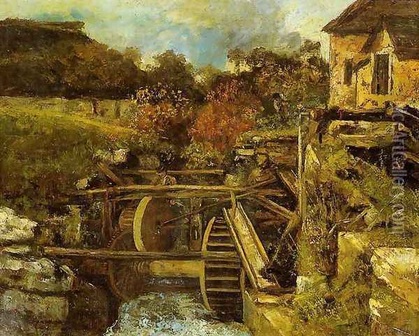 The Ornans Paper Mill Oil Painting - Gustave Courbet
