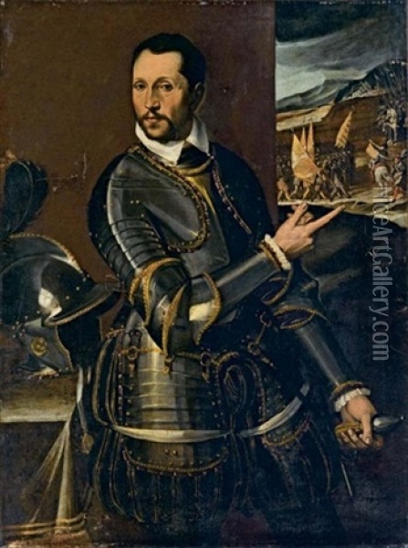 Condottiero Oil Painting - Bartolomeo Passarotti