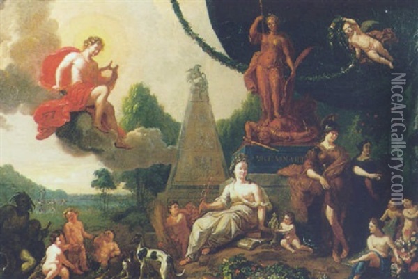An Allegory Of Prosperity Oil Painting - Dirk Maes
