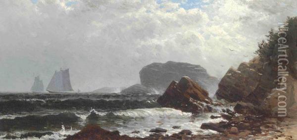 Oncoming Storm Oil Painting - Alfred Thompson Bricher