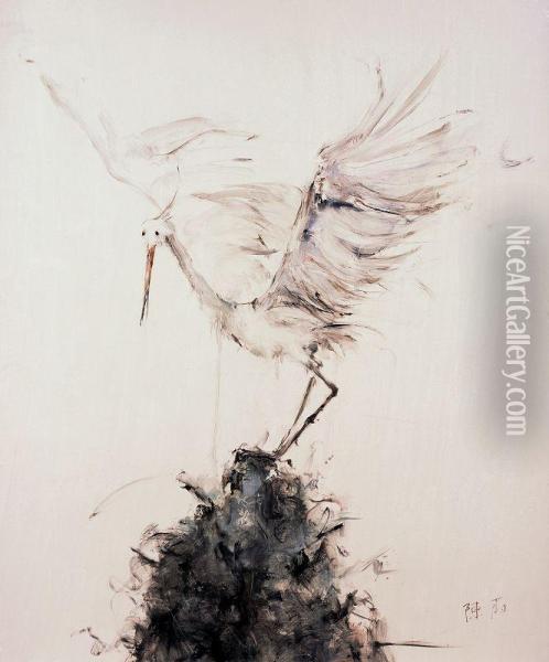 Big Bird 2008 Oil Painting - Chen Mei