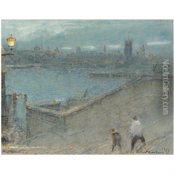 Untitled (various Sizes; 13 Works) Oil Painting - Albert Goodwin