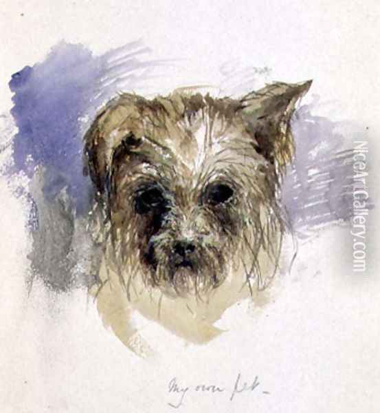 My Pet Dog Oil Painting - Lili Cartwright