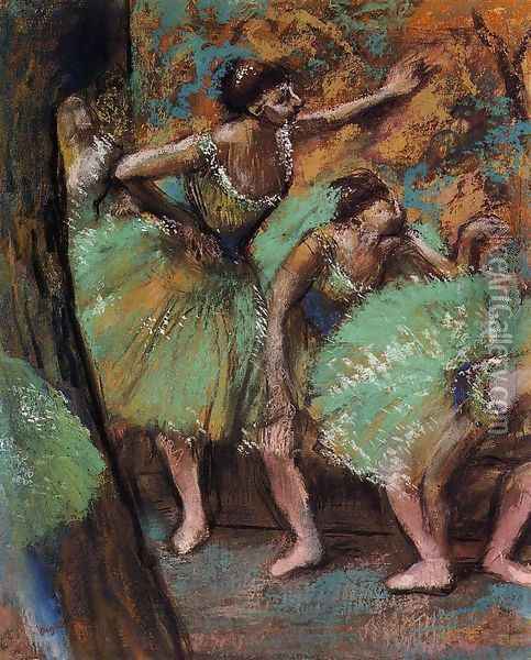 Dancers IV Oil Painting - Edgar Degas