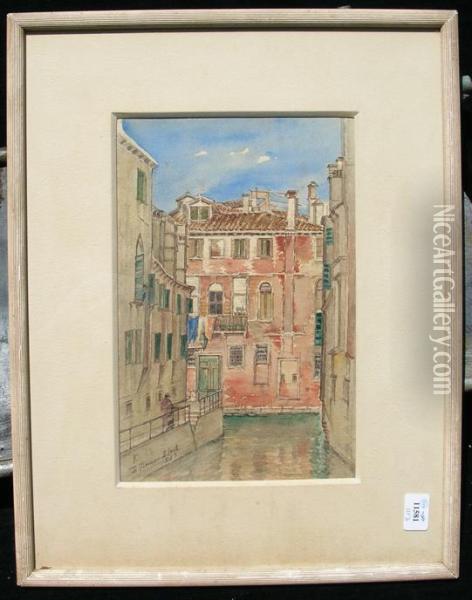 Venetian Scene Oil Painting - D. Jerome Elwell