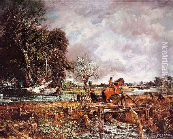 The Leaping Horse Oil Painting - John Constable