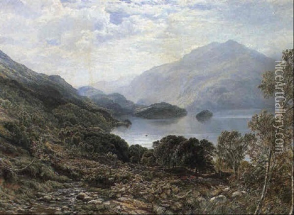 Loch Katrine, Perthshire Oil Painting - Samuel Bough