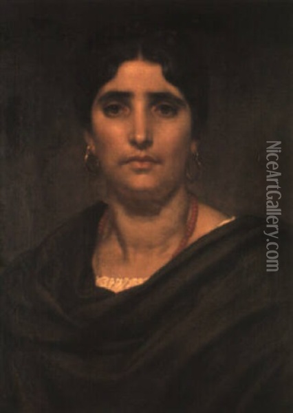 Roman Mother Oil Painting - Lord Frederic Leighton