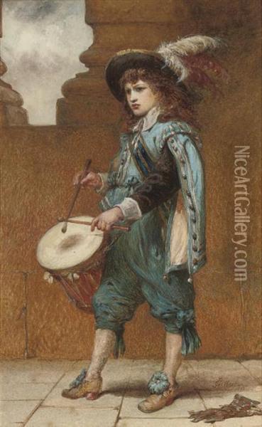 The Drummer Boy Oil Painting - Sir John Gilbert