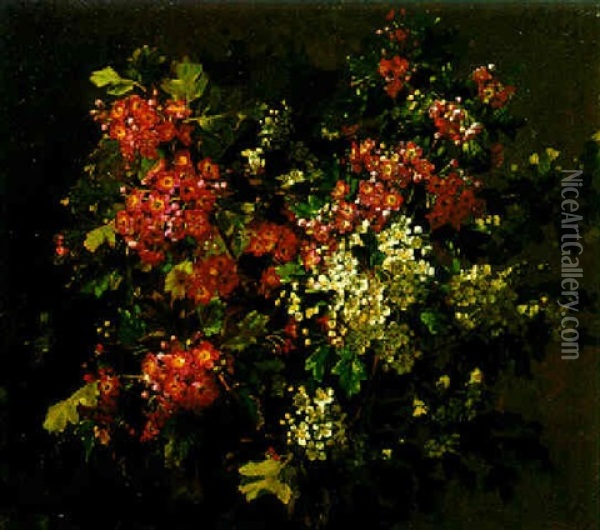Blossom Oil Painting - Jean-Baptiste Robie