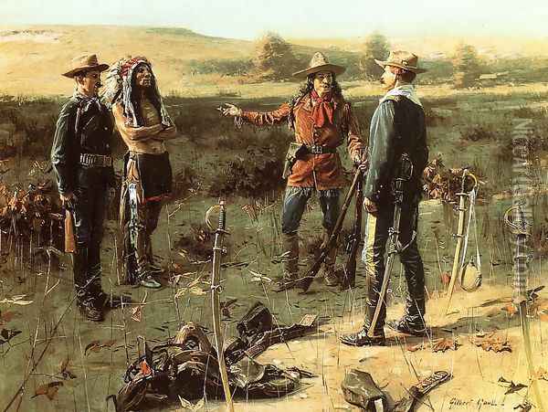 The Indian Prisoner Oil Painting - William Gilbert Gaul