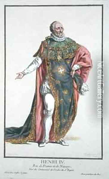 Henri IV King of France Oil Painting - Pierre Duflos