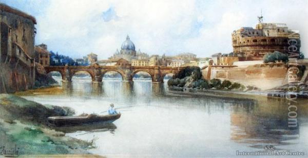 View Of Rome Oil Painting - Giovanni Facciola