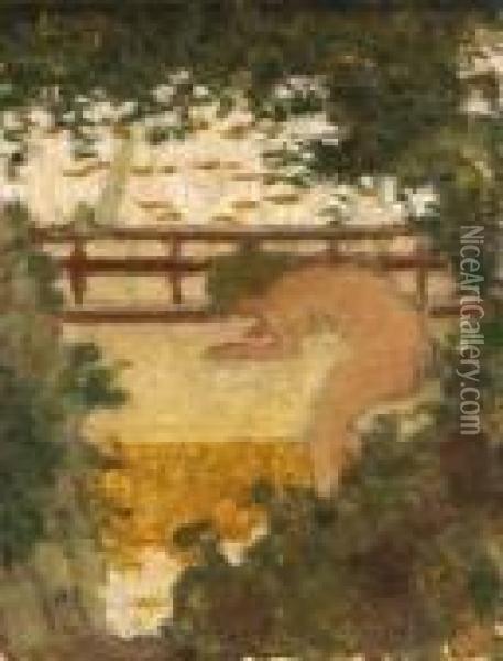 La Baignade [la Baignade Prs Du Bateau] Oil Painting - Pierre Bonnard
